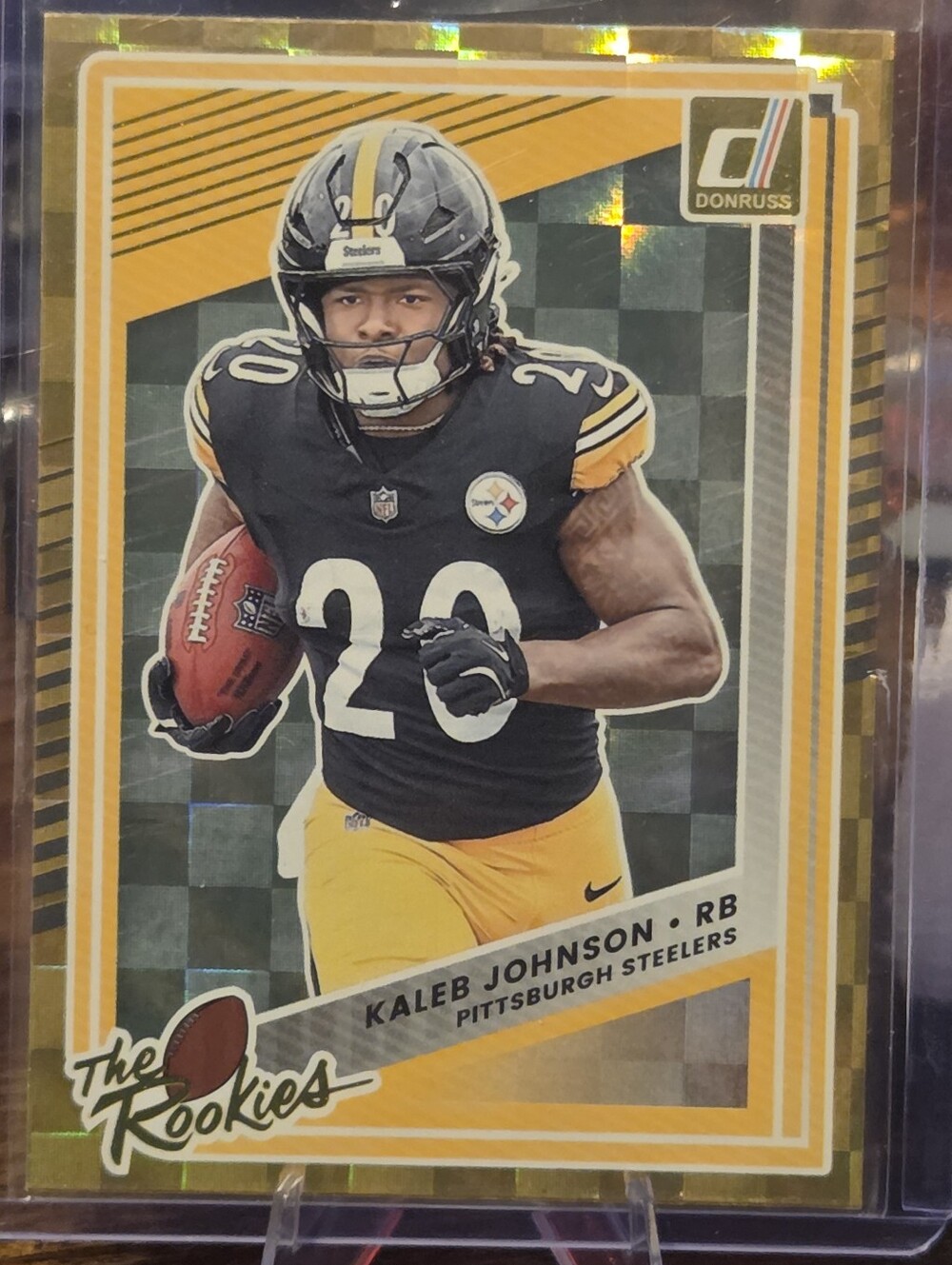 Donruss Kaleb Johnson Rookie Card - Black & Gold